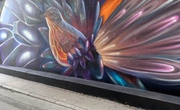 Passagen i Westend con graffiti