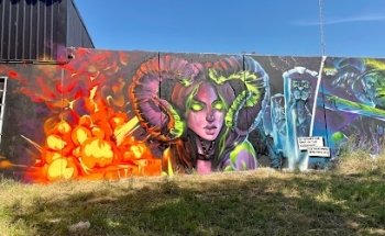 Visby Graffiti, pequeño muro