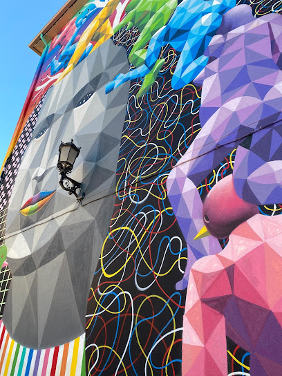 Mural Okuda - La Gioconda