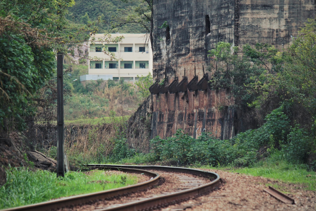 Ruinas antiguas de cargadores de mineral